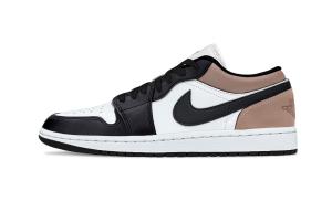 Jordan Баскетбольные кроссовки Air 1 Desert Mocha Support Low Top Vintage унисекс коричневого, черного и белого цвета