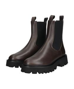 Ботинки с рифленой подошвой на танкетке по бокам Fabio Rusconi, цвет Dbr