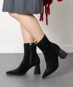 Ботинки с расклешенным каблуком и центральным швом Angel Alarcon, цвет Bls