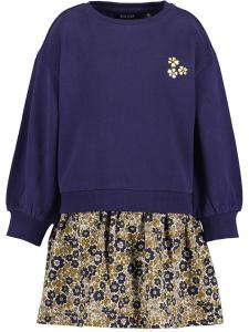 Blue Seven Платье-толстовка темно-синего/бежевого цвета