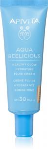 Тонирующий флюид Aqua Beelicious SPF30 с легкой текстурой и эффектом осветления. Apivita, spf 30 40 мл
