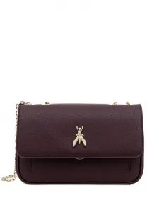 Кожаная сумка на плечо Patrizia Pepe, фиолетовый