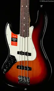 Бас-гитара Fender American Professional Jazz Bass 3-Tone Sunburst с грифом из розового дерева для левшей (620)