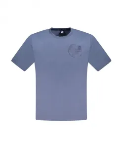 Синяя хлопковая футболка с круглым вырезом North Sails, синий