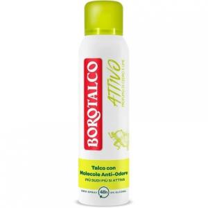 Borotalco Yellow Active Spray Формула дезодоранта без спирта и талька с молекулами, препятствующими запаху, эффективность 48 часов, аромат кедра и лайма, 150 мл Italian Gourmet E.R