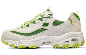 Кроссовки Skechers D"Lites 1.0 Chunky Sneakers Women's Low-top White/Green, зеленый