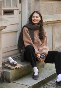 Флисовая куртка Kaffe ALLY , Amphora/Taupe