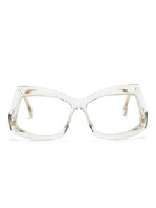 Cazal очки 5005 в геометричной оправе, нейтральный цвет