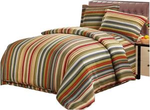UOIO Комплект постельного белья UOIO полосатый стеганый хлопковый