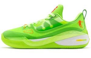 Баскетбольные кроссовки Sharp Edge 6.0PROLOWPE мужские с низким верхом желто-зеленые Qiaodan
