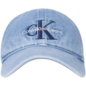 Calvin Klein Хлопковая бейсболка унисекс синяя, LHK-Denim Blue