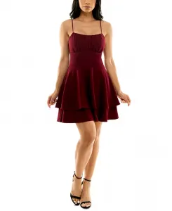 Платье-рубашка с ярусами и расклешенным кроем для юниоров Emerald Sundae, фиолетовый