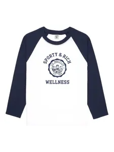 Топ со вставками Sporty & Rich, белый