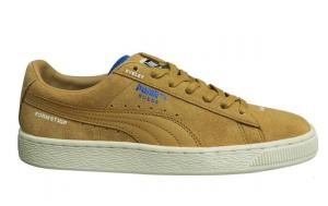 Мужские кроссовки из кожи Suede x Vene error с низкими шнурками и шнурками 367195 02 Puma, коричневый