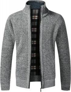 Мужской кардиган свободного кроя из вязаной пряжи MQMYJSP