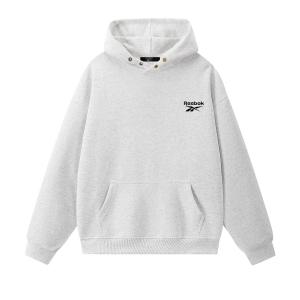 Толстовки Unisex с капюшоном, утепленные, Regular Reebok, серый (fleece-lined and thickened)