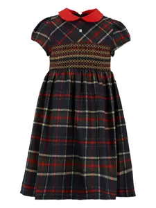 Мини-платье в клетку Patachou, синий