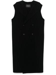 Fabiana Filippi двубортный шерстяной жилет, черный