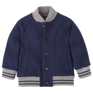 Детская куртка колледжа - шерстяная куртка Disana, индиго