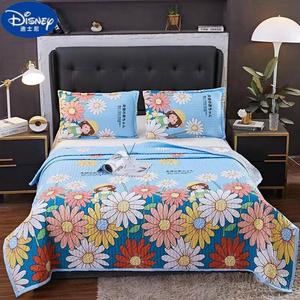 Disney Простыня на резинке 150х200 см для кровати 1.2 м, трехслойная стеганая, цвет Sunshine Girl