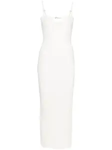 Платье миди Sierra JACQUEMUS, белый