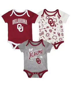 Комплект из 3 боди для игр на весь день для мальчиков и девочек из Оклахомы Сунерс Outerstuff