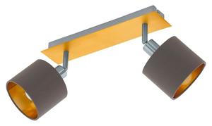 EGLO Valbiano длина 32 см коричневый 2-лампочки круглый, желтый