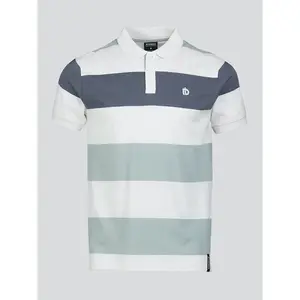 Поло с коротким рукавом Fundango Incognito Stripe, белый