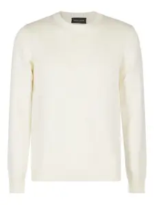 Ребристый свитер с круглым вырезом Roberto Collina, нейтральный