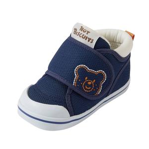 Скользостойкие износостойкие полувысокие детские ботинки для малышей MIKI HOUSE, темно-синий