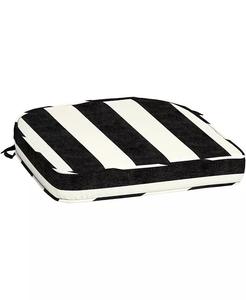 Pro Подушка для патио с круглой спинкой из пеноматериала Onyx Black Cabana Arden Selections, черный