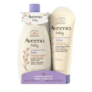 Набор лосьона для ванны и тела Baby calming comfort Aveeno