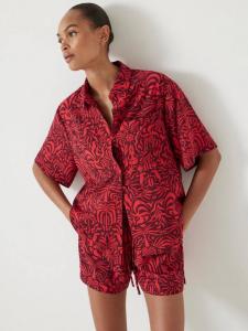 Футболка Air Flow с абстрактным принтом HUSH, Lotus Red