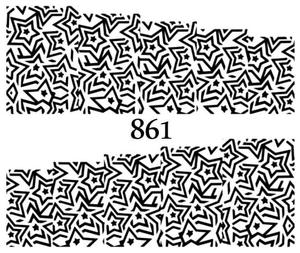Водные наклейки для ногтей - №861, Raisin
