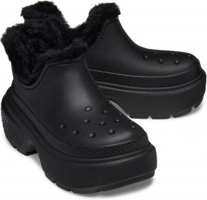Унисекс-сапоги Crocs Stomp Lined Shorty, черный