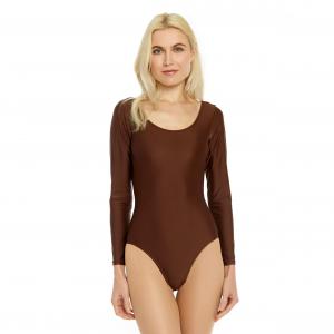 Женский купальник с длинным рукавом Leveret, коричневый