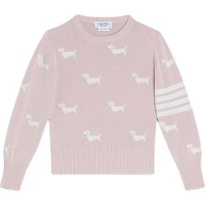 THOM BROWNE Свитер Hector SS25 светло-розовый для детей 3-7 лет