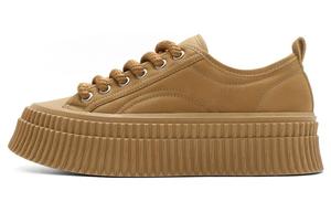 BELLE Амортизирующие износостойкие низкие скейтерские женские желтые без подкладки, цвет Yellow-Unlined