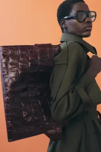 Zara Сумка maxi city с тиснением под кожу