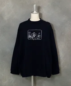 Пуловер с флисовой подкладкой, генерирующий УФ-излучение Studio Picone, цвет Navy (060)