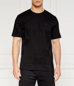 Футболка Boss Green Regular Fit с зазубринами, черный