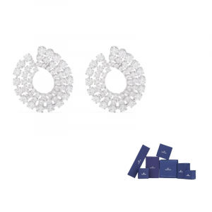 Swarovski Серьги-кольца «Матрица»
