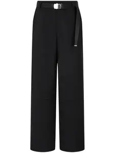 Шерстяные брюки с поясом Tomboy, черный