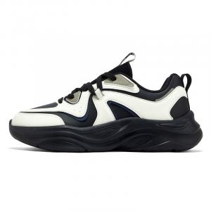 361° Кроссовки Life Collection с противоскользящей подошвой, легкие, Rebound, повседневные, мужские, черно-белые