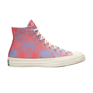 Кроссовки Converse Chuck 70 High 'Coral Twilight Tie Dye', розовый