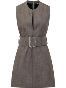 Мини-платье с поясом Stella McCartney, коричневый