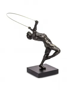 Скульптура ribbon dancer, 39х30х26 см, Gardeco, коричневый