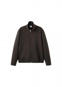 MANGO MAN Толстовка с капюшоном на молнии 'Alludiaz' в цвете шоколад