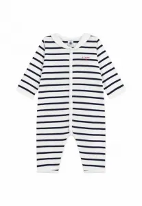 Пижама унисекс Petit Bateau, Marshmallow/Smoking