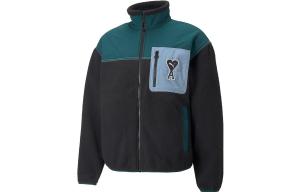 Мужская бархатная куртка Amiparis X Ami Co-Branded Series Moss Green Puma, зеленый